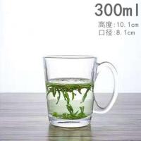 大容量玻璃杯家用水杯套装喝茶杯耐高温加厚大号泡茶杯耐热带把手 2只装 烫坏包赔 5808泡茶杯300ML