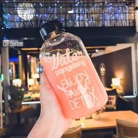 大容量简约情侣玻璃杯耐热学生水杯韩版经典小胖杯子便携果茶杯子 600毫升小口小胖玻璃杯无茶隔 裸杯(不方便携带会烫手)