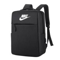 NK耐用克双肩包男女时尚潮流大容量电脑包书包学生轻便休闲旅行包 USB 黑色