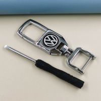 大众桑塔纳钥匙套polo新宝来速腾朗逸puls捷达vs5途岳途观L迈腾扣 单个车标扣 A款[半包围可弹出钥匙]#