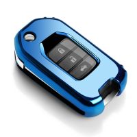 适用本田13/15/16/17款舒适版凌派时尚高档车电子锁钥匙包套扣壳 A款深海蓝(单壳)