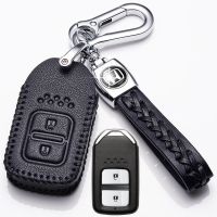 2021款本田XRV钥匙套高档真皮本田XR-V专用汽车钥匙包19款20款扣 B款[智能2键]