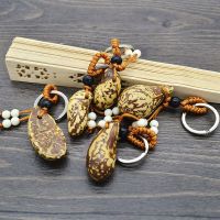 千眼菩提子 挂件小号中款天然菩提籽汽车钥匙扣男女士包包挂饰品 小号3至4.5cm高千眼菩提钥匙扣