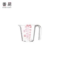 双刻度量杯家用毫升烘焙厨房奶茶店专用500ml面粉塑料计量克数杯 250ml 1个