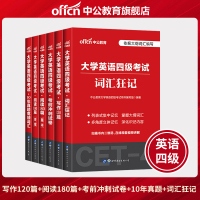 备考2021年中公教育大学英语四级2020年CET-4考试用书10年真题试卷词汇狂记阅读理解写作语法精读考前冲刺 大学英