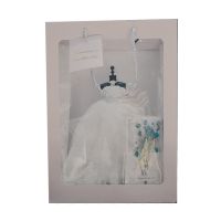 女生生日礼物创意送闺蜜少女心18岁成年520情人节小迷你婚纱模型1 单独婚纱 温馨暖灯