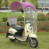 电动车雨棚蓬最新款防雨防雨罩电瓶车遮阳伞挡风罩车棚加固雨伞架 6代银胶：无帽檐-颜色随机 车子【有后视镜】送增高螺丝