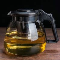 玻璃茶壶家用耐高温水壶茶壶大容量泡茶壶带过滤冲茶器具套装 1000ML单只泡茶壶