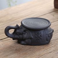 紫砂壶垫壶承壶托茶托宝象茶壶底座养壶垫功夫茶杯垫茶具配件 黑色宝象壶垫