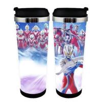 宇宙英雄赛罗迪迦奥特曼打小怪兽动漫卡通双层隔热儿童水杯子 奥特曼6 PP塑料内胆水杯一个