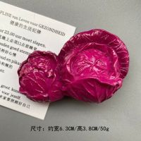 仿真疏菜冰箱贴磁性贴可爱立体家居冰箱装饰贴磁力贴吸铁石 紫甘蓝 中