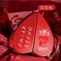 厂家直销献爱心情人表白投影折叠USB充电 打火机,点火防风点烟器 红拉丝