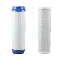 净水器滤芯通用前置家用10寸前三级pp棉颗粒碳压缩碳套装过滤配件 1支UDF颗粒炭+1支CTO压缩炭