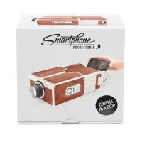 手机投影仪迷你DIY 二代小型家用投影 SmartPhone投影机 投影仪全套(包括镜片)