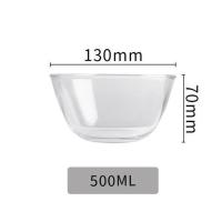 玻璃碗家用耐热大碗盆透明微波炉烤箱专用烘焙餐具大号和面沙拉碗 5英寸[1件]