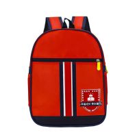 儿童小学生双肩背包订制logo印字彩照批发教育辅导班培训机构书包 英伦红