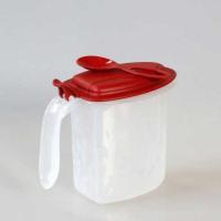 特百惠专柜大嘴蛙保鲜盒厨房调料盒调味盒带小勺子 经典红盖