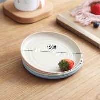 碗盘套装家用餐具创意儿童学生吃饭碗筷可爱防摔塑料碗碟盘筷汤勺 混色4小碟子