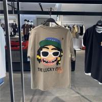 商场同款!PEACE鸟男装21夏新款和平精英联名宽松休闲短袖t恤 土黄色 M