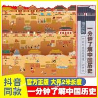一分钟了解中国历史画卷朝代纪年简导读挂图2米顺序年代思维导图 一分钟了解中国历史