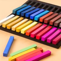 软式色粉笔手绘画画套装48色12色24色36色初学者专业用粉彩棒画笔 随机6色