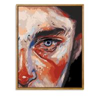 数字油画北欧风抽象派手工填充diy画画成人减压客厅装饰画油彩画 抽象派A 30*40内框(画板+颜料+画笔)