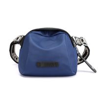 贝壳包2020新款女包防水尼龙牛津布单肩包多用腰包百搭小斜跨胸包 宝石蓝