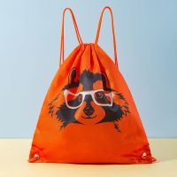 游泳包干湿分离包防水包游泳装备洗浴收纳袋旅行包干湿两用大容量 阿拉斯加犬图案40*45cm