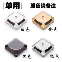 钻戒眼镜托展台拍照墨镜店手表手链转架旋转台珠宝太阳能转盘模型 宝鼎单用备注颜色金银黑白默认发 白色
