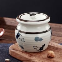 靓佳 耐高温釉下彩隔水炖盅 猪油罐 辣椒罐 燕窝炖盅 陶瓷炖盅 320毫升釉下彩炖盅1个