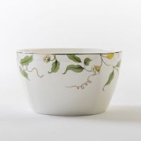 热卖唐山骨瓷小碗4.5英寸方碗香榭丽舍方形小米饭碗骨瓷碗可微波 香榭丽舍-4.5英寸方碗1个