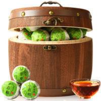 生晒新会小青柑500g 茶叶 陈皮普洱茶 大份量木桶装 青皮柑柑普茶 500g