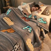 双面法兰绒毛毯床单铺床珊瑚绒毯子夏季薄款办公室午休睡盖毯被子 童趣乐园/春秋盖毯冬季铺床可裸睡 100X150cm单层毯