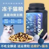 冻干猫粮幼猫成猫营养增肥发腮奶糕英短蓝猫布偶鱼肉味猫粮通用型 特级功能主粮(添加益生菌 卵磷脂) 500g简装试吃[无赠