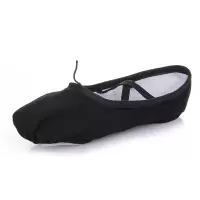 女款鞋子猫爪黑色舞蹈鞋女脚背成人肉色广场舞学生软底布鞋 23 黑色款