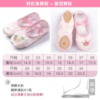 儿童舞蹈鞋软底练功鞋小女孩猫爪女童芭蕾舞鞋公主跳舞鞋中国舞夏 [2双装]好吃兔+ 皇冠舞蹈鞋(省3元) 27
