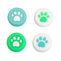 switch PRO/PS5手柄摇杆帽保护套 ps4手柄猫爪硅胶按键帽周边配件 动森配色
