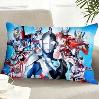 泽塔奥特曼迪迦儿童枕套可换洗幼儿园亮缎小学生赛罗卡通枕头 奥特曼XSMCZ-01 [小号长枕套]30*50cm 不含芯