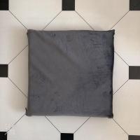 夏季冰丝28x28cm家用凳子座垫 工厂冰爽板凳屁垫塑料方凳坐垫方垫 灰色硬质棉特价款 28x28cm(防滑款)