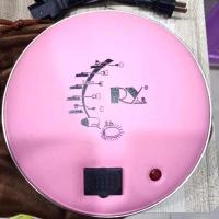 上海人意磁保健铁饼暖手宝带不起球布套新品长效高温储热型耐用款 新款豪华15厘米粉色带好布套