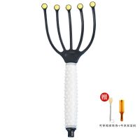 新品玛瑙珠头部按摩爪五爪头部按摩器头皮按摩爪八爪鱼抓头神器 塑料珠