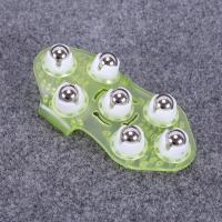 七龙珠钢珠按摩器滚珠按摩柔腹瘦腿神器按摩刷达贺七珠按摩器瘦腿 绿色单只