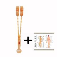 颈椎按摩器肩颈小型手拿夹脖子手持式穴位腿部揉捏颈部按摩夹家用 响锤1个+穴位图