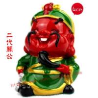 厂家直销Q版小神仙财神公仔卡通摆件观音如来关公小佛像汽车饰品 二代关公