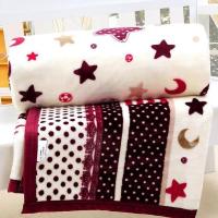 加厚包边珊瑚绒毯子法兰绒毛毯盖毯学生单双人速暖冬季床单不掉毛 星月神话 70*100加厚