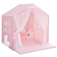 房子型狗窝猫床宠物帐篷泰迪可拆卸四季公主床可拆洗用品猫窝 S 未定_ 粉