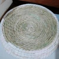 鸽子窝信鸽用品手工草编鸟窝蛋窝垫巢盆鸽子窝防侧翻繁殖鸟窝 防侧翻玉米皮一个