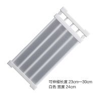 宠物隔断门伸缩小型犬宠物围栏拦猫狗栅栏围室内中小型折叠门护栏 白色 长23-30cm 宽24cm 1层