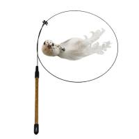 猫玩具逗猫棒羽毛小鸟替换头加长钢丝逗猫棒自嗨磨牙耐咬猫用品 芙蓉鸟-逗猫棒(带杆)