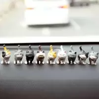 猫咪可爱手办摆件 不二马大叔 空想造物 猫铃铛全款猫咪手办 盲袋 猫咪全套9款+送贴